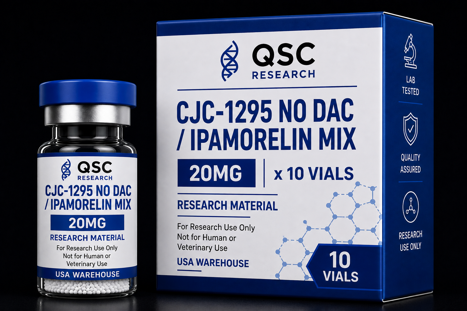 CJC-1295 No DAC/Ipamorelin Mix 20mg CJC-1295 No DAC/Ipamorelin Mix 20mg